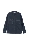 Samsoe & Samsoe Patch-pocket Shirt In Blue