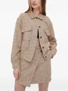Samsoe & Samsoe Patterned Buttoned Jacket In Brown