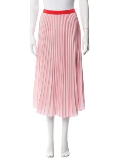 Pre-owned Samsoe & Samsoe Patterned Midi Length Skirt In Pink