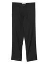 Samsoe & Samsoe Pinstripe Tailored Trousers In Black