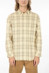 Samsoe & Samsoe Plaid Checkered Linen-blend Luan J Shirt With Breast Pocket