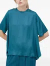 Samsoe & Samsoe Pleated Blouse In Blue