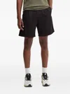 Samsoe & Samsoe Pleated-front Bermuda Shorts In Black