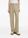 Samsoe & Samsoe Pleated-front Tailored Trousers In Brown