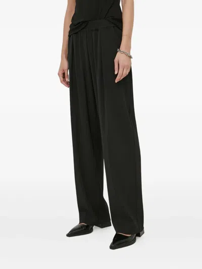 Samsoe & Samsoe Pleated Palazzo Pants In Black