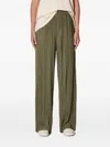 Samsoe & Samsoe Pleated Trousers In Green