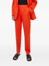 Samsoe & Samsoe Pleated Trousers In Orange