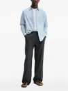 Samsoe & Samsoe Pocket Long-sleeve Shirt In Blue