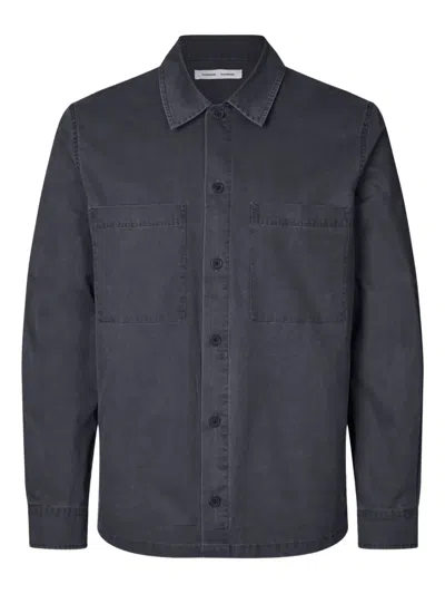 Samsoe & Samsoe Pocket Sataka Jo Overshirt In Black