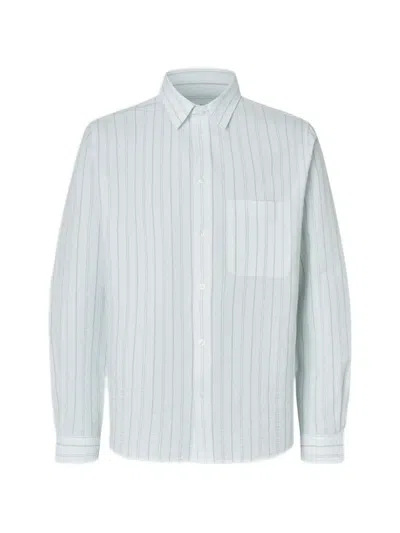 Samsoe & Samsoe Pocket Striped Shirt In White