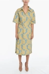 Samsoe & Samsoe Printed Malena Maxi Shirtdress With Belt