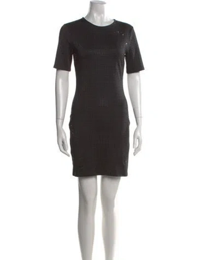 Pre-owned Samsoe & Samsoe Printed Mini Dress In Gray