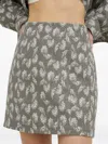 Samsoe & Samsoe Printed Mini Skirt In Gray