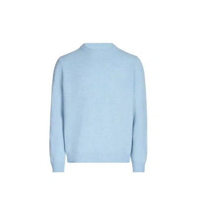 Samsoe & Samsoe Pull En Laine Mérinos In Blue