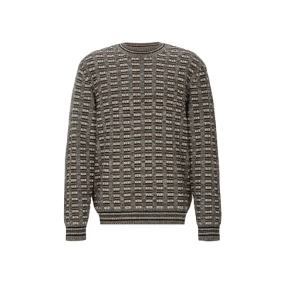 Samsoe & Samsoe Elliot Crew Neck Crocodile Melange In Grey