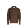 Samsoe & Samsoe Samse Samse Guna Half Zip Sweater In Brown