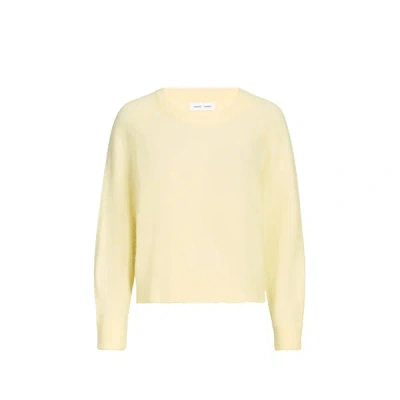 Samsoe & Samsoe Pull Uni En Laine In Yellow