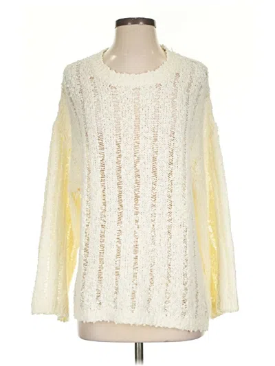 Pre-owned Samsoe & Samsoe Pullover Sweater In White