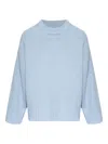 Samsoe & Samsoe Ribbed Crew-neck Sweater In Blue