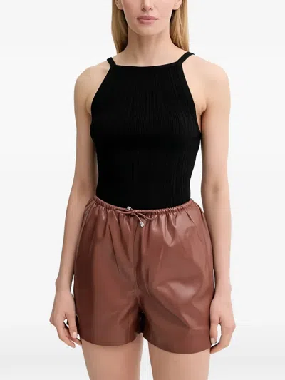 Samsoe & Samsoe Ribbed Tank Top In Black