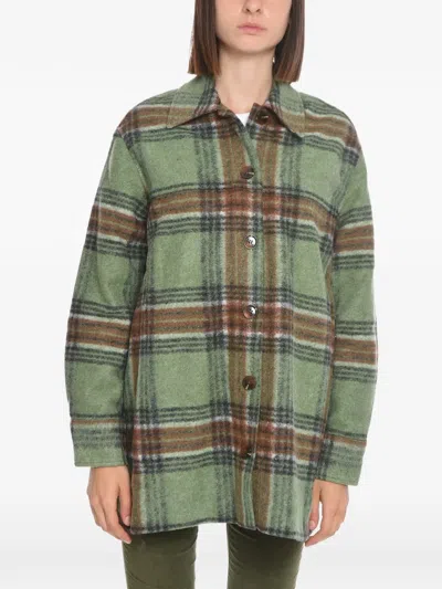 Samsoe & Samsoe Rosalie Checked Overshirt In Multi