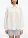 Samsoe & Samsoe Ruffled Collared Shirt In White