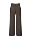Samsoe & Samsoe Saagneta 14930 Black Coffee Trousers In Brown