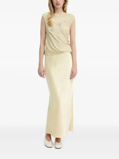 Samsoe & Samsoe Saagneta Bias-cut Maxi Skirt In White