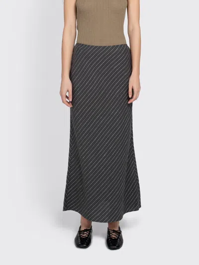 Samsoe & Samsoe Saagneta Long Skirt In Gray