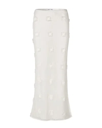 Samsoe & Samsoe Saagnete Long Skirt In White