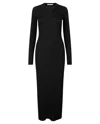 Samsoe & Samsoe Saalexa Midi Dress 7542 Black In Black