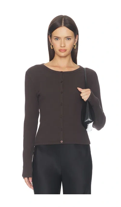 Samsoe & Samsoe Saalexo Longsleeve Cardigan In Mulch