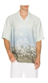 Samsoe & Samsoe Samse Samse Saayo Afterglow Graphic Shirt In Silver