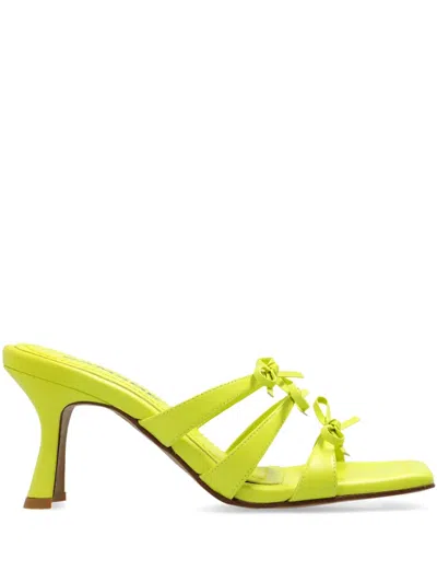 Samsoe & Samsoe Sabella Leather Sandals In Green
