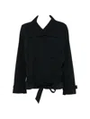 Samsoe & Samsoe Sabianca Double-breasted Belted Jacket In Multi