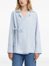 Samsoe & Samsoe Sacala Striped Top In Blue