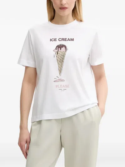 Samsoe & Samsoe Sacamino Cotton T-shirt In White