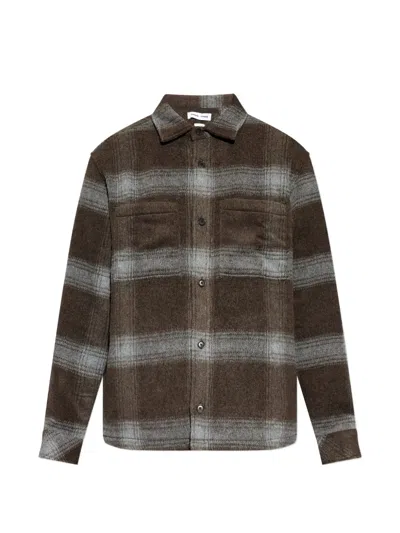 SAMSOE & SAMSOE SACASTOR CHECK-PATTERN BUTTON SHIRT