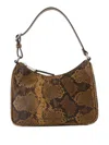 Samsoe & Samsoe Sacima Snakeskin-effect Shoulder Bag In Brown