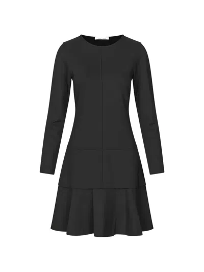 Samsoe & Samsoe Saclay Tiered Mini-dress In Black