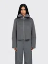Samsoe & Samsoe Sacleo Ribbed-neck Jacket In Gray