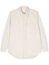 Samsoe & Samsoe Sadamon B Denim Shirt In Neutrals