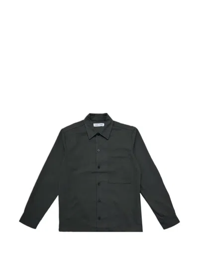 Samsoe & Samsoe Sadamon Button-down Shirt In Green