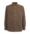 Samsoe & Samsoe Sadamon Denim Overshirt In Brown