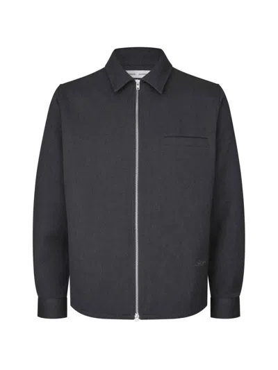 Samsoe & Samsoe Sadamon Gt Zip-up Jacket In 그레이