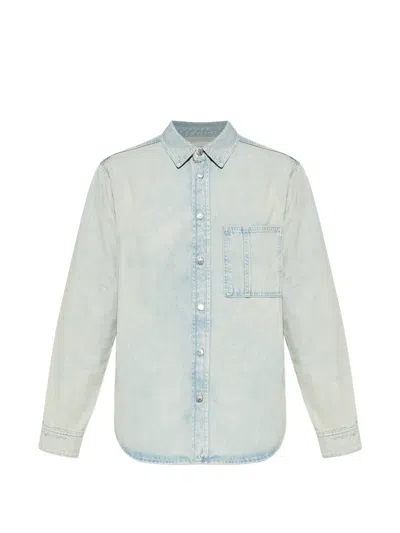 Samsoe & Samsoe Sadamon Pocket Buttoned Shirt In Blue