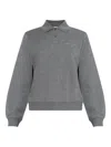 Samsoe & Samsoe Sadory Collared Polo Top In Gray