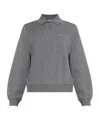 Samsoe & Samsoe Sadory Collared Polo Top In Gray