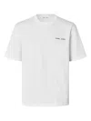 Samsoe & Samsoe Saflorian Graphic-print Cotton T-shirt In White