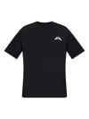 Samsoe & Samsoe Saflorian Hand-motif Organic-cotton T-shirt In Black